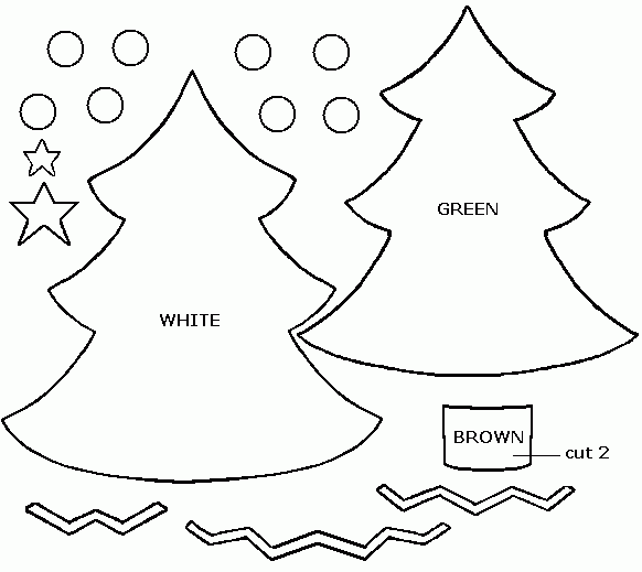 Albero di Natale schema pannolenci feltro-01