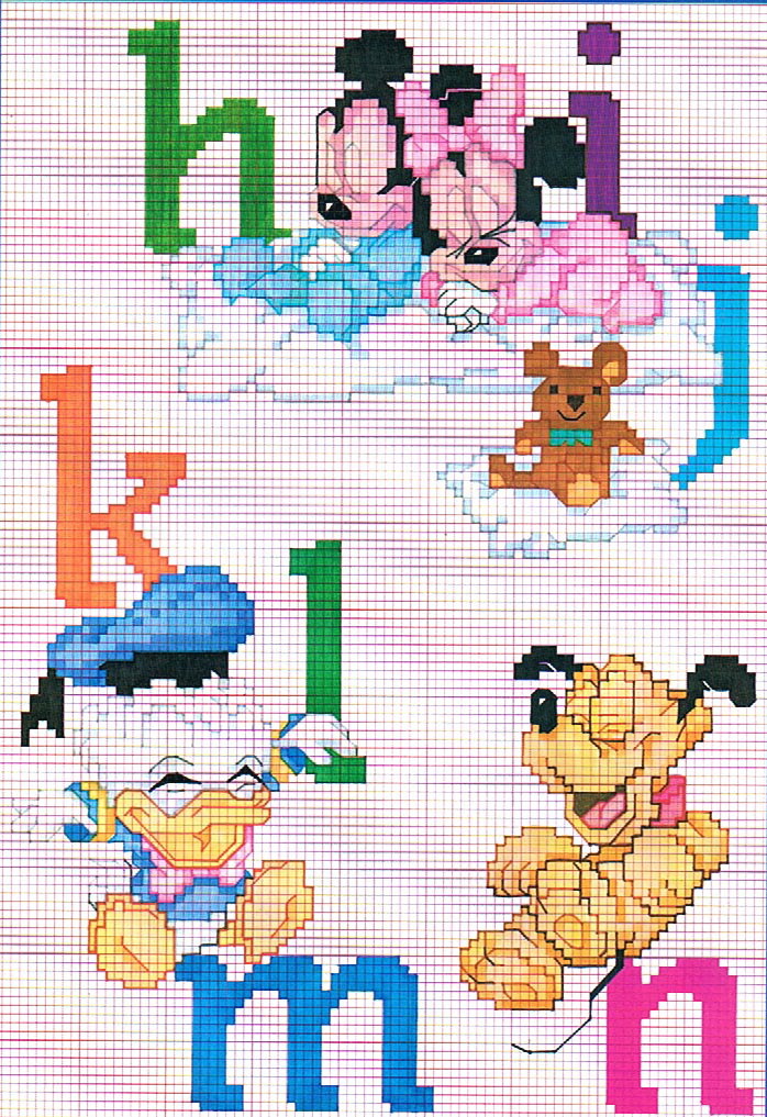 Alfabeto Baby Disney punto croce (2)