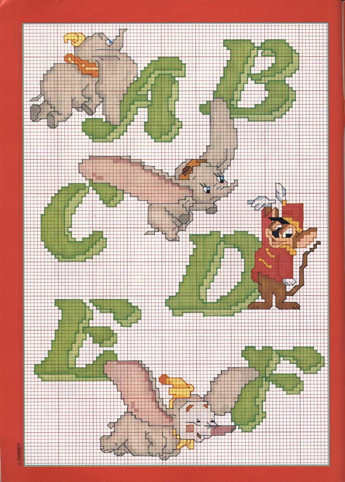 Alfabeto con Dumbo l’ elefante (1)