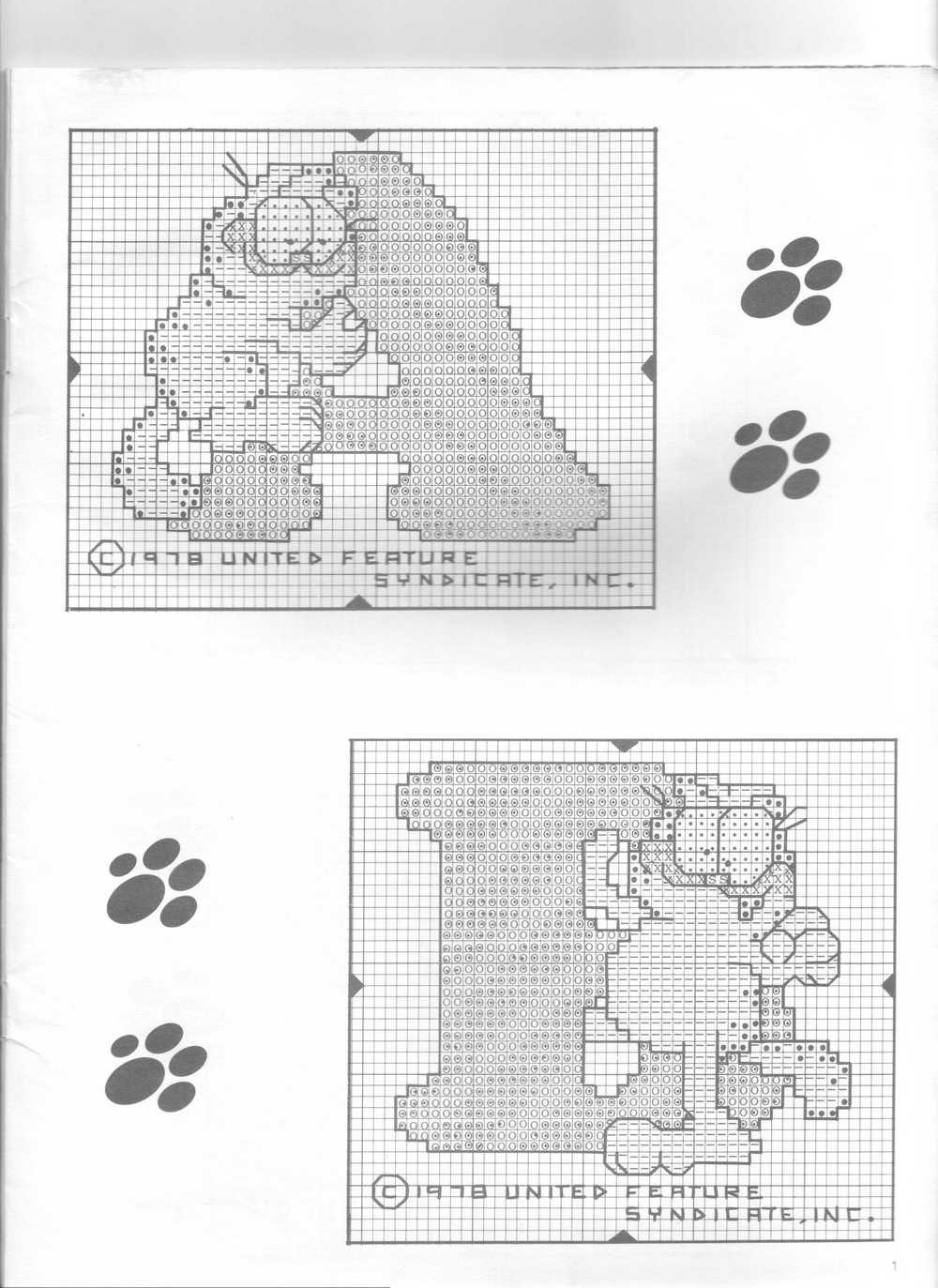 Alfabeto punto croce col gatto Garfield (3)