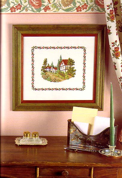 Altro quadro da ricamare con pezzo di cottage (1)