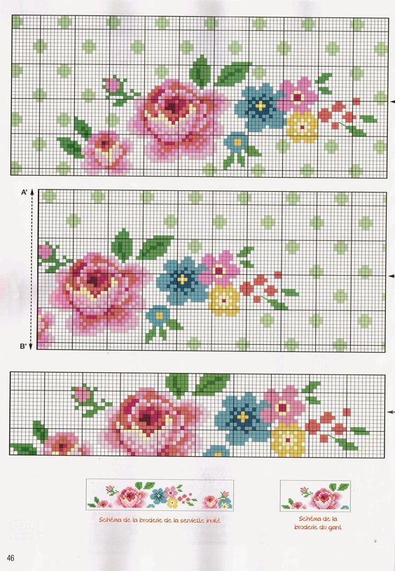 Bordi rose schema punto croce (1)