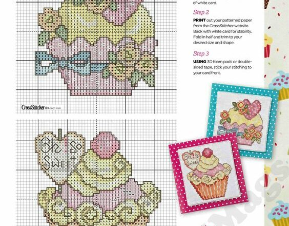Cup cake misti schema punto croce (2)