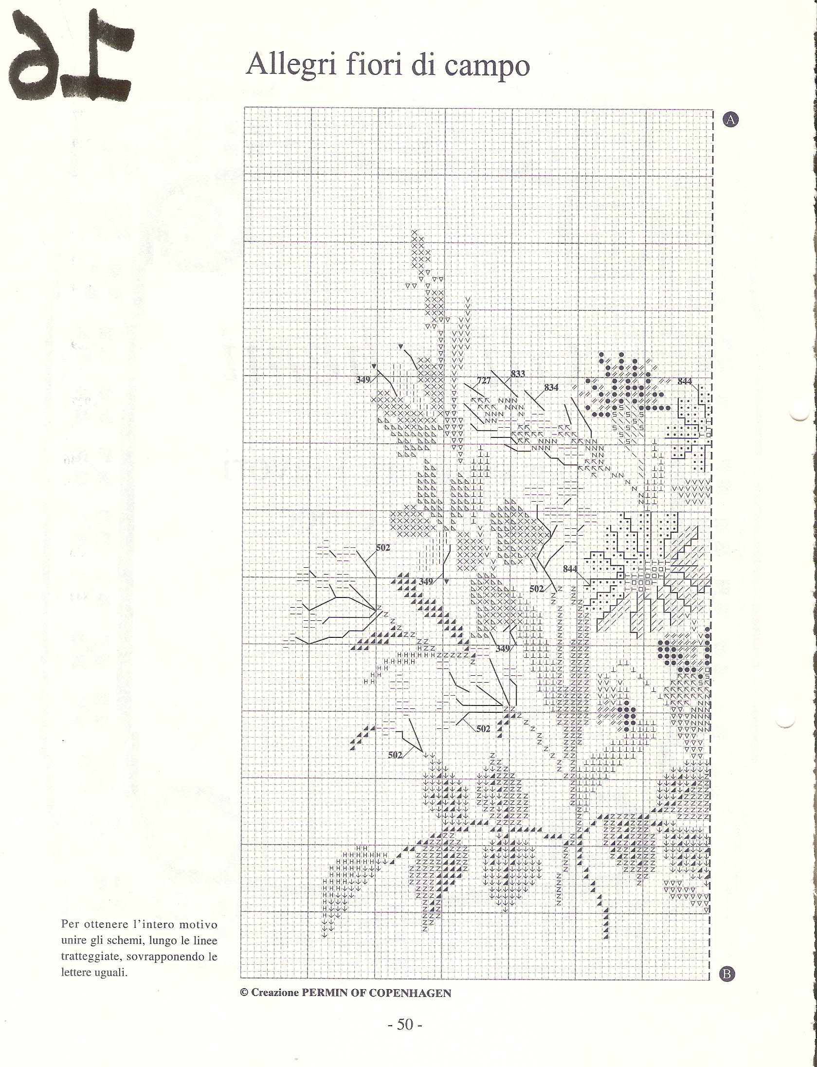 Fiori di campo schema punto croce (4)