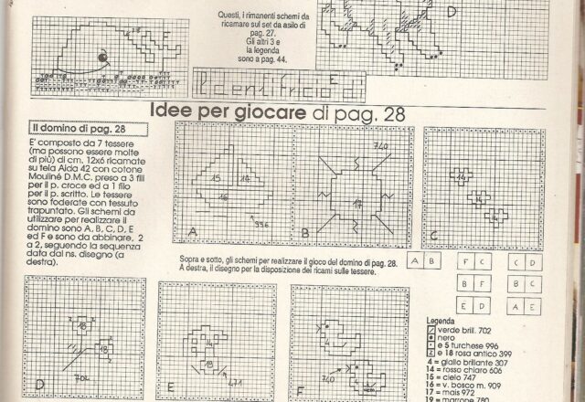 Giochi per bambini punto croce puzzle domino2