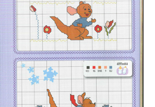 I simpatici personaggi Winnie The Pooh a punto croce (5)