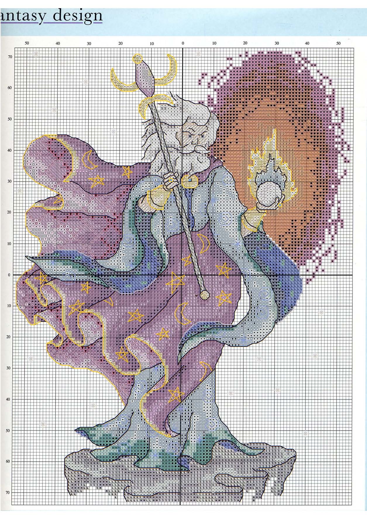 Il Mago Merlino schema punto croce (3)