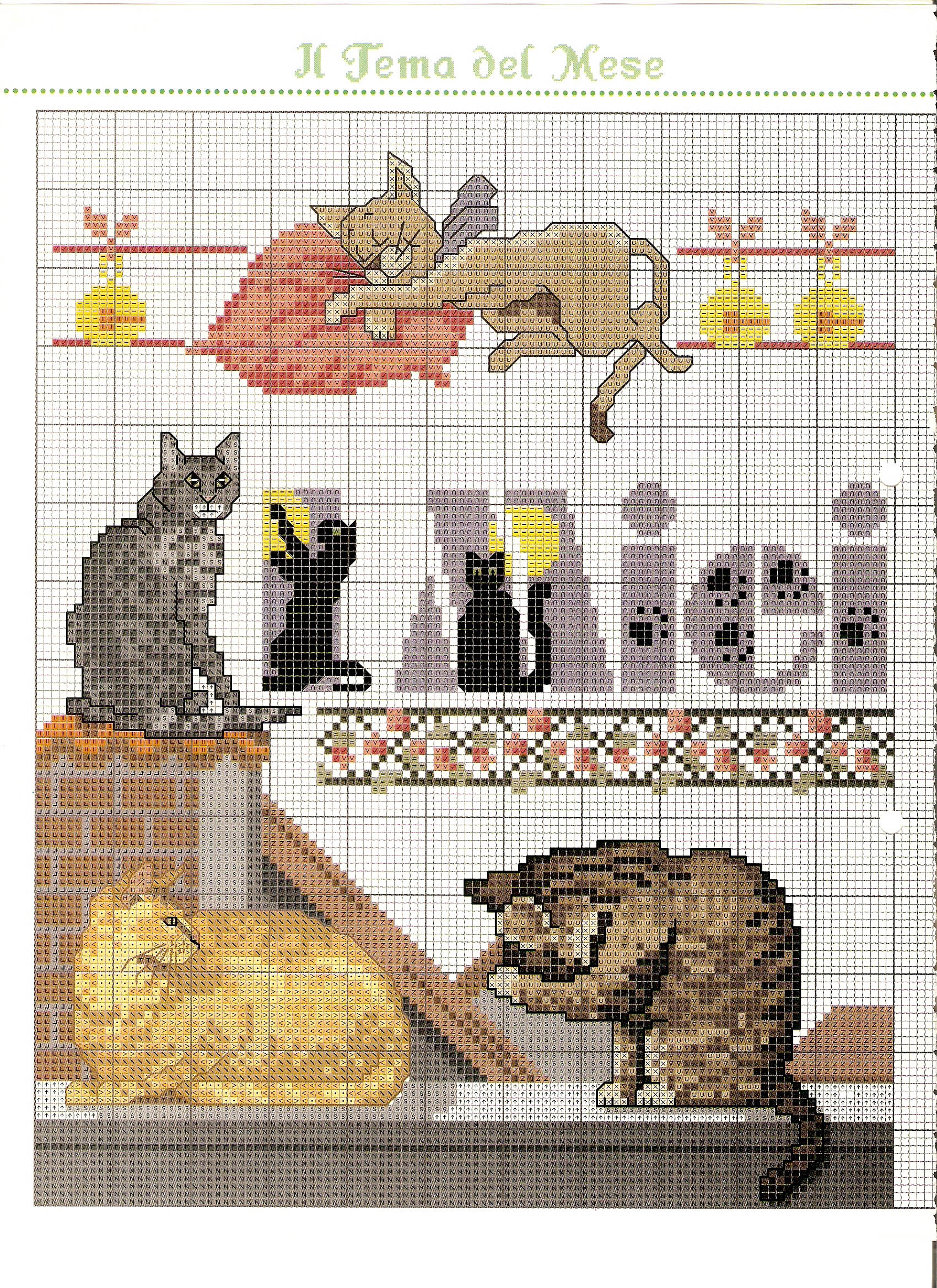 Io amo il mio gatto schema punto croce (1)