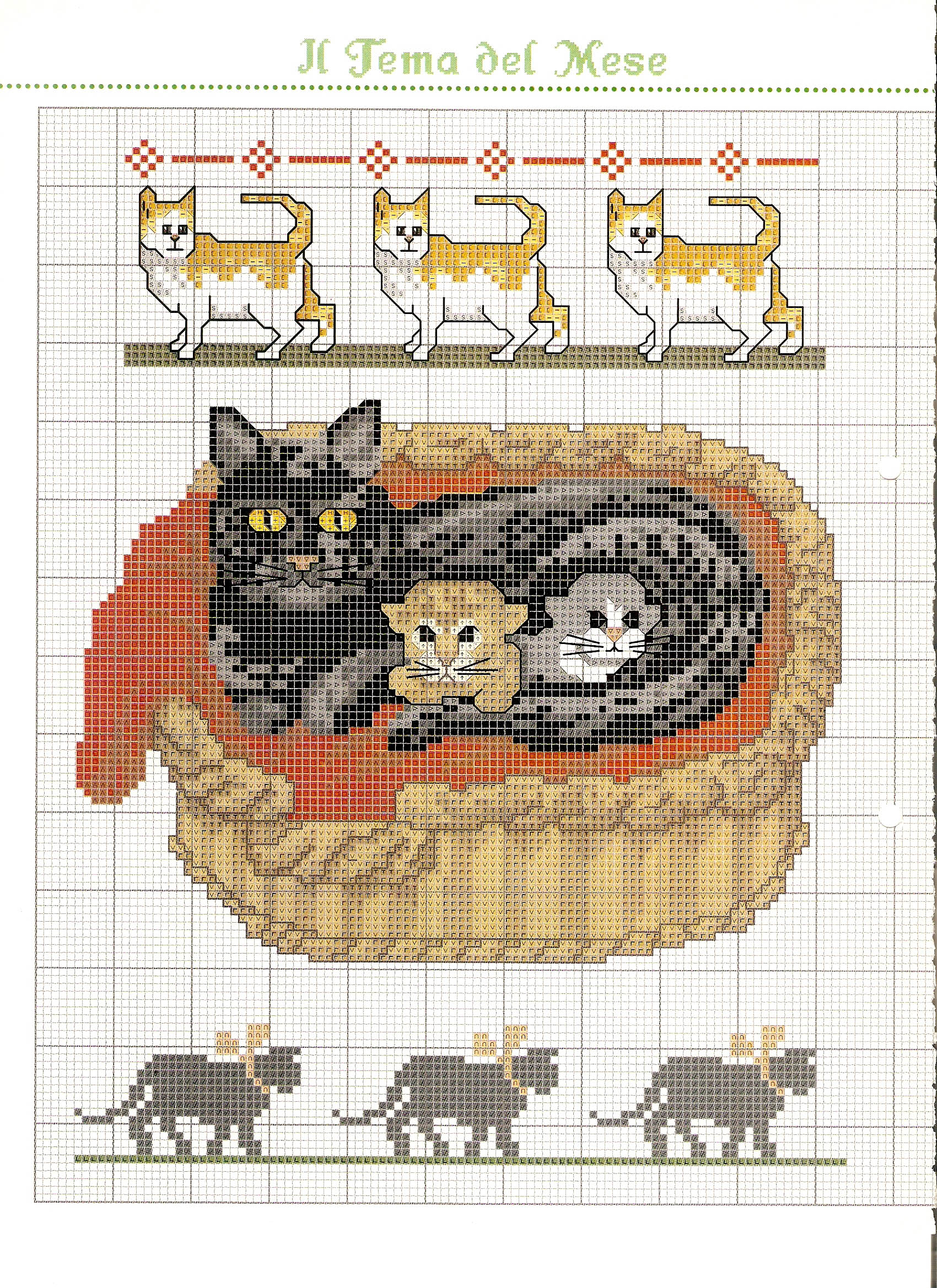 Io amo il mio gatto schema punto croce (3)