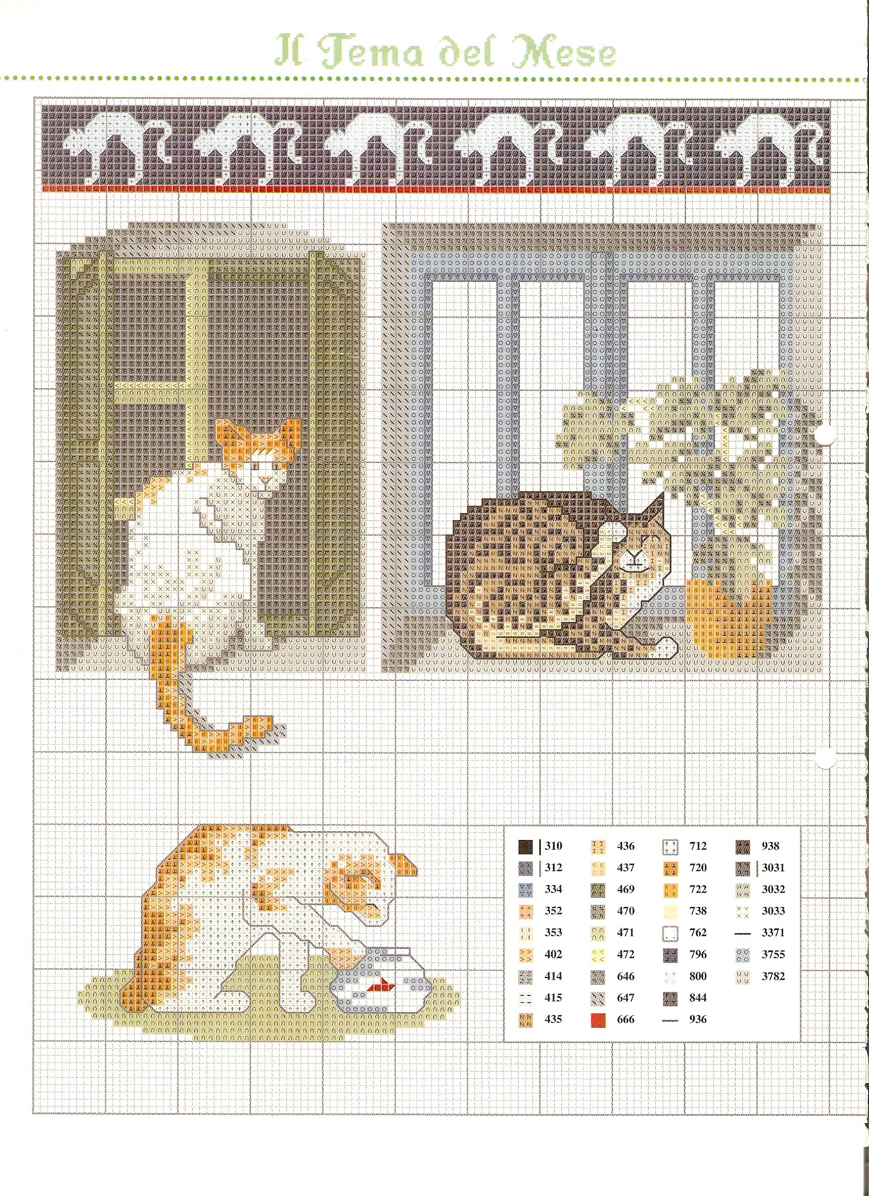 Io amo il mio gatto schema punto croce (5)