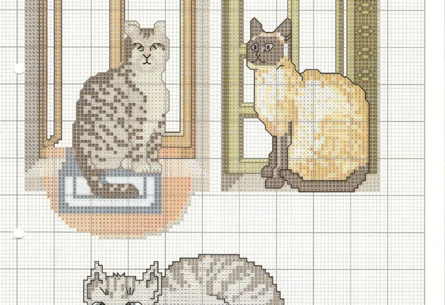 Io amo il mio gatto schema punto croce (6)