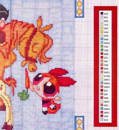 Le Superchicche giocano con i pony schema punto croce (2)