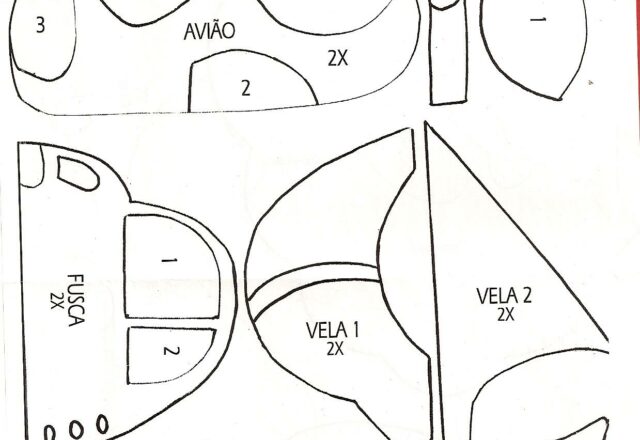 Mezzi di trasporto schemi feltro (2)