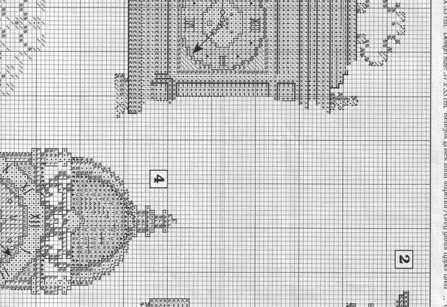 Orologi antichi da ricamare a punto croce (3)
