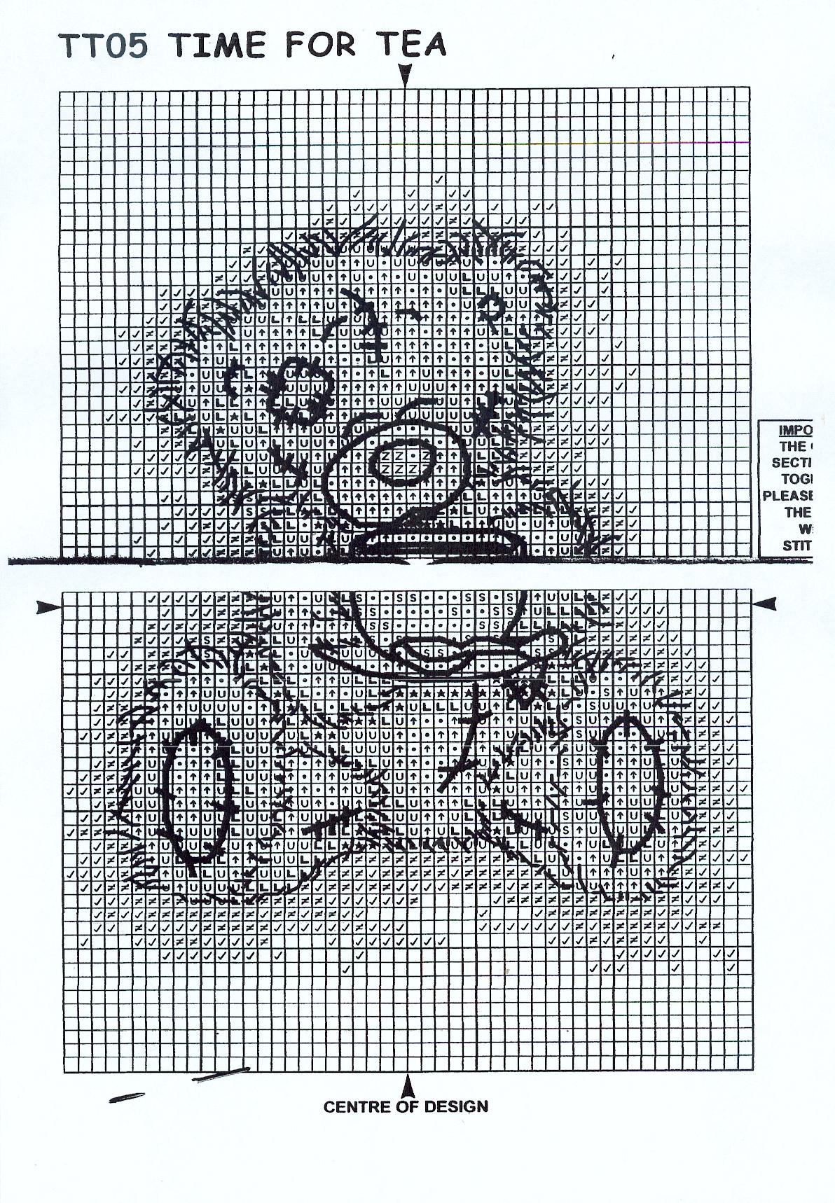 Orsacchiotto di peluche che beve il the schemi punto croce gratuiti (2)