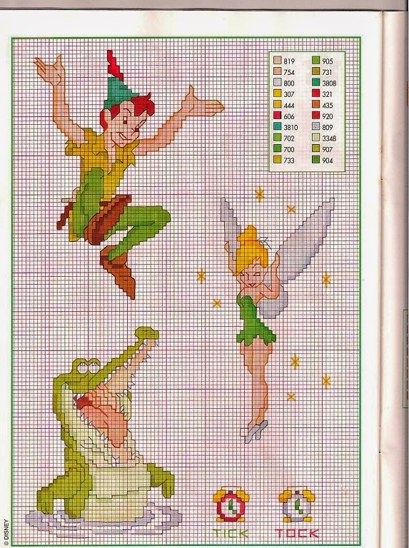 Peter Pan Trilli punto croce
