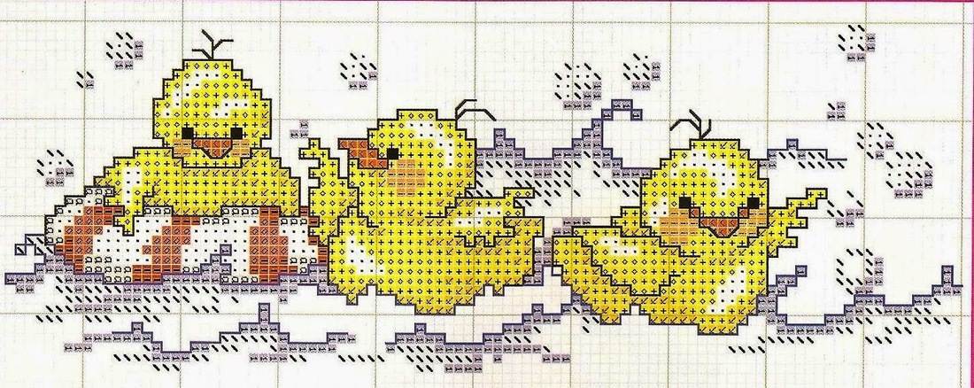 Punto a croce bavaglini disney 5493