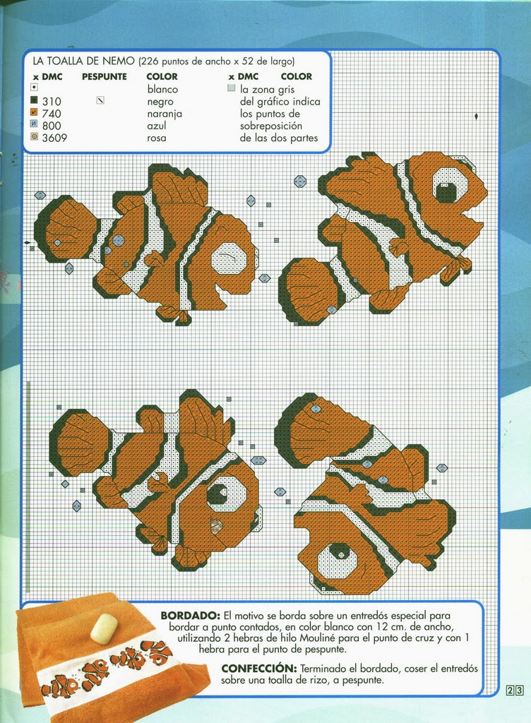 Punto croce Alla Ricerca di Nemo 12