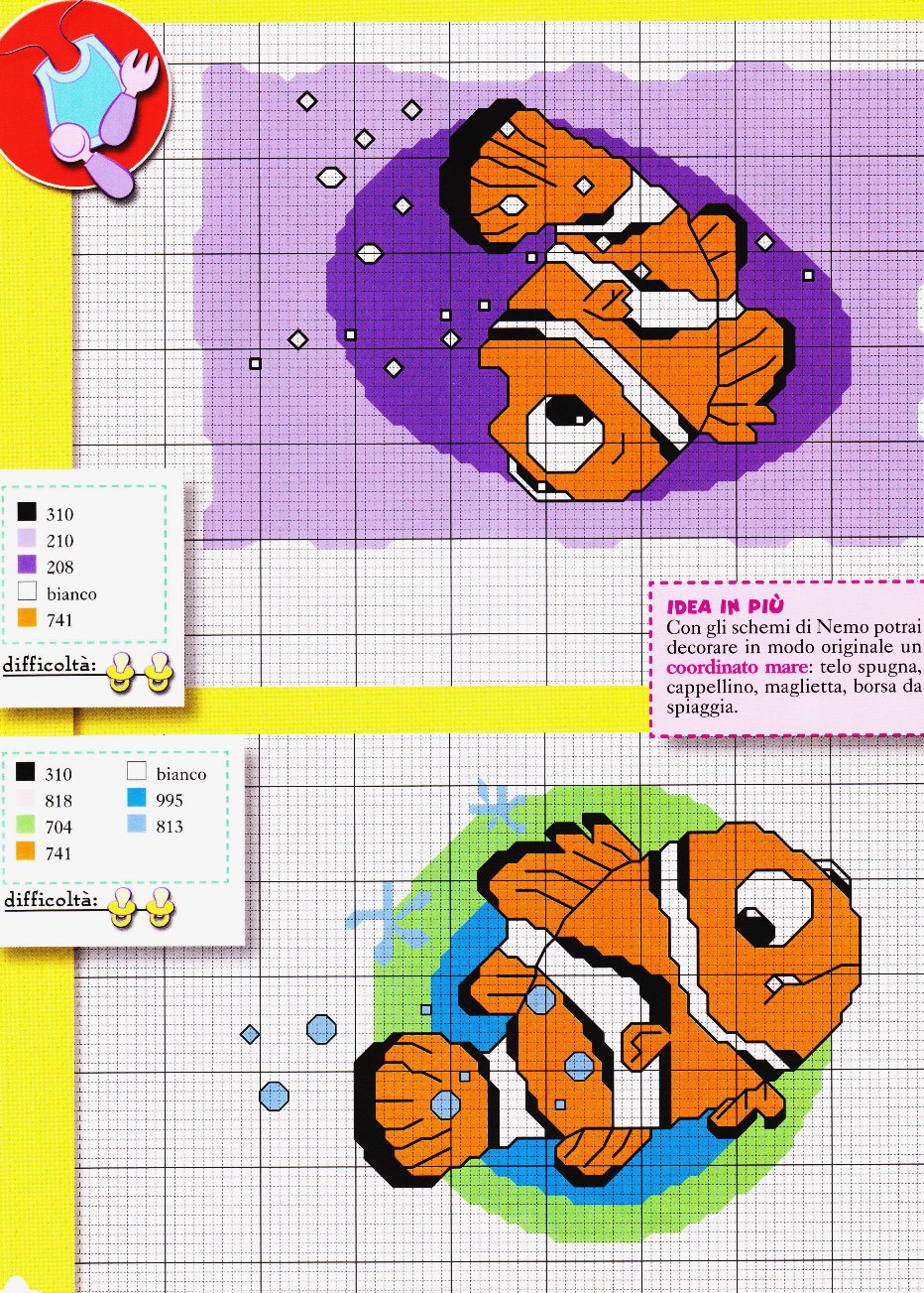 Punto croce Alla Ricerca di Nemo 2