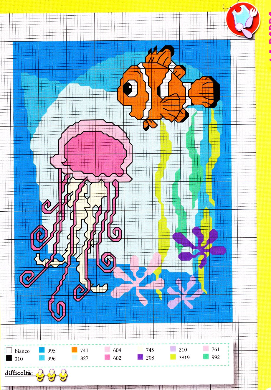 Punto croce Alla Ricerca di Nemo 3