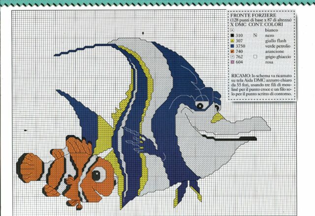 Punto croce Alla Ricerca di Nemo 4