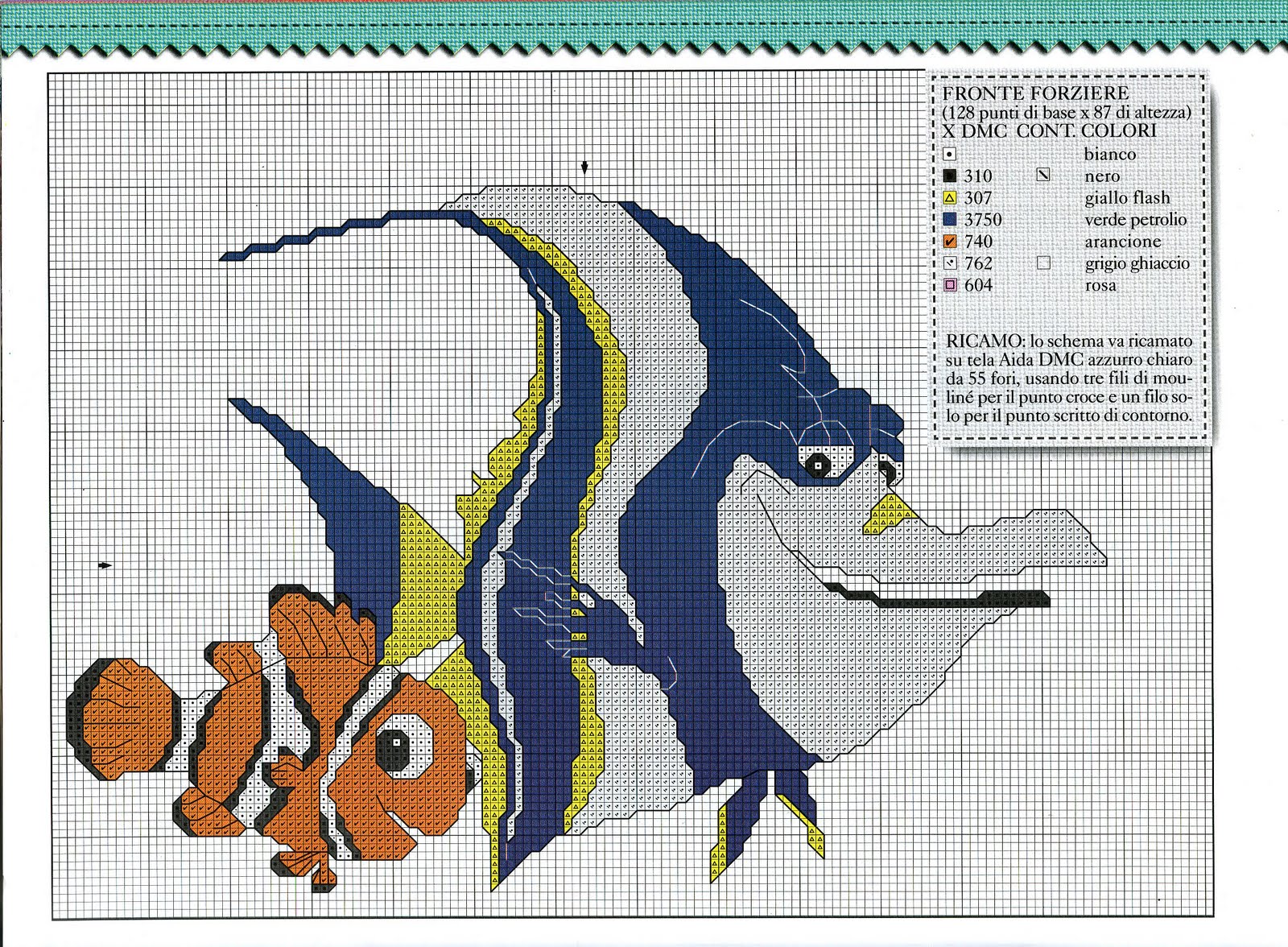 Punto croce Alla Ricerca di Nemo 4