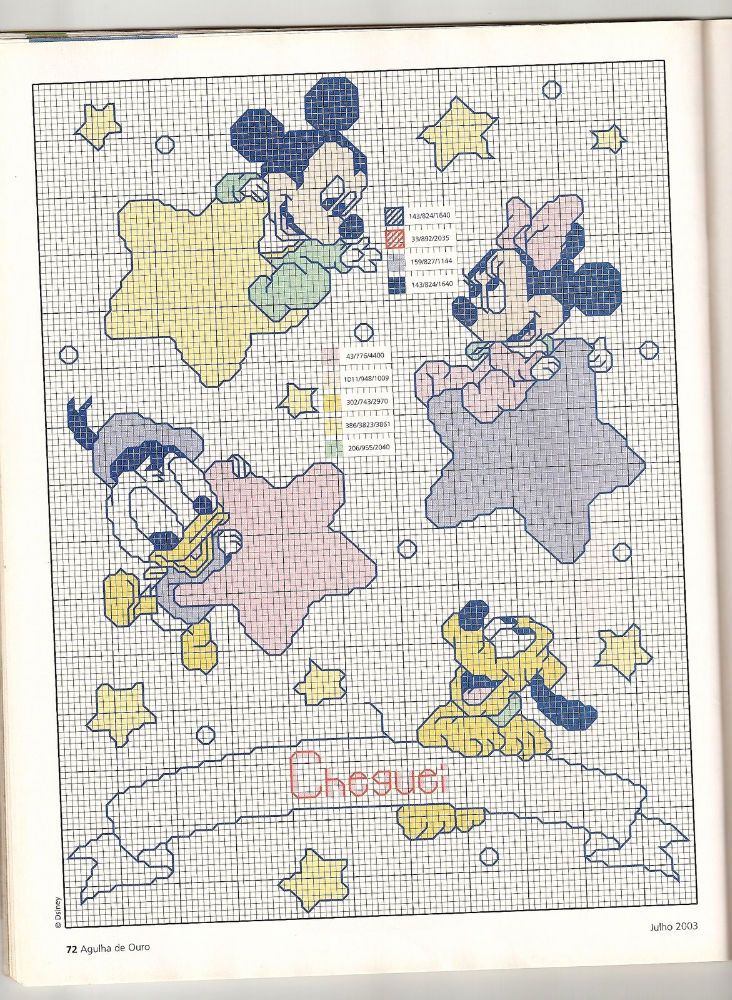 Punto croce Baby Disney per copertine lenzuolini (2)