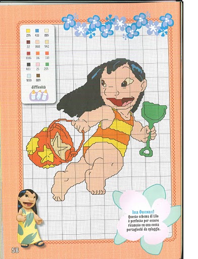 Punto croce Lilo and Stitch 10