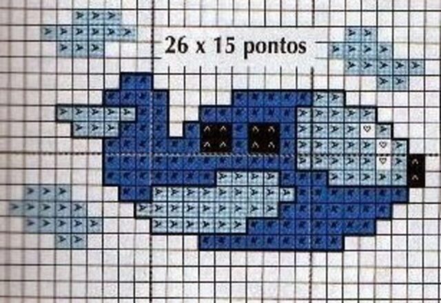Punto croce bavaglini piccoli 2261