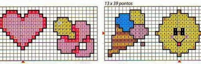 Punto croce bavaglini schemi gratis 1763