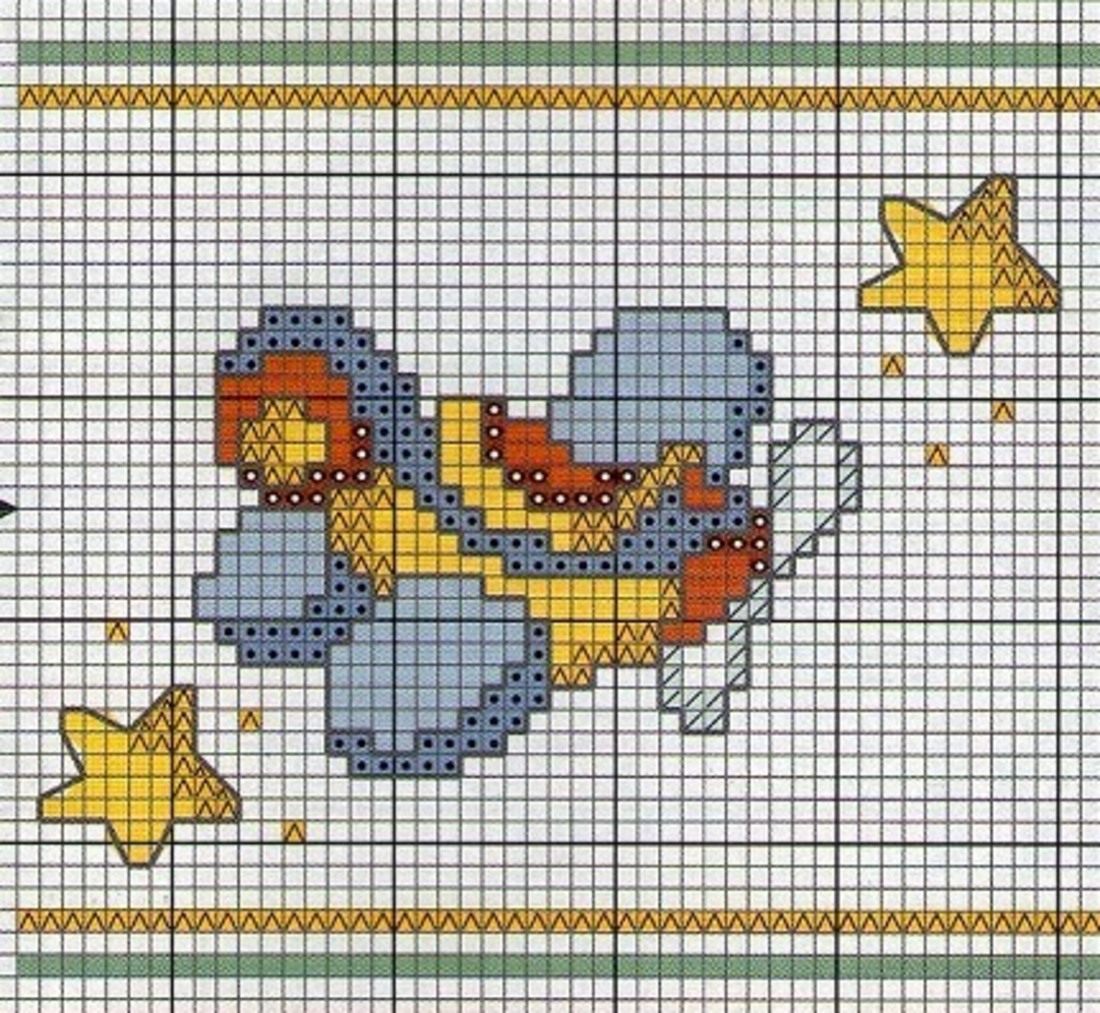 Punto croce bimbi schemi gratis 6893