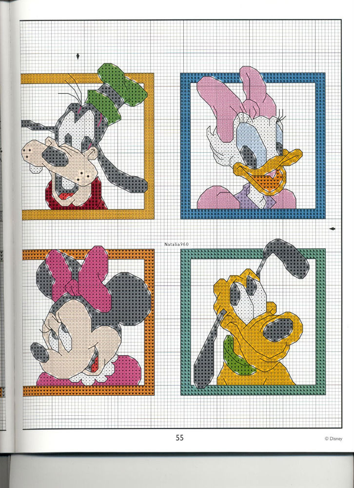 Punto croce personaggi Disney insieme (5)