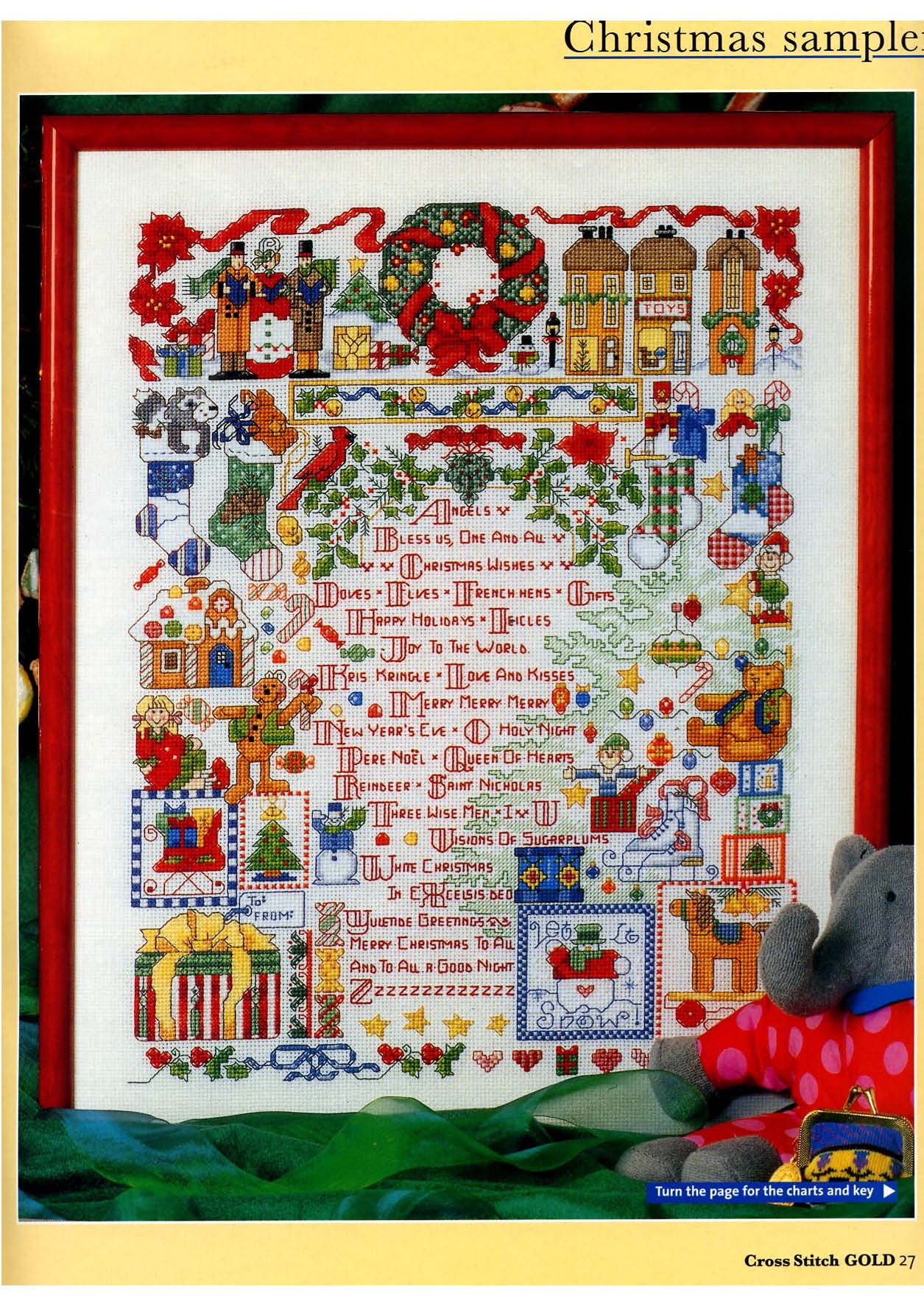 Sampler di Natale con moltissimi dettagli (1)