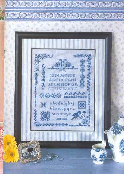 Sampler punto croce blu (1)