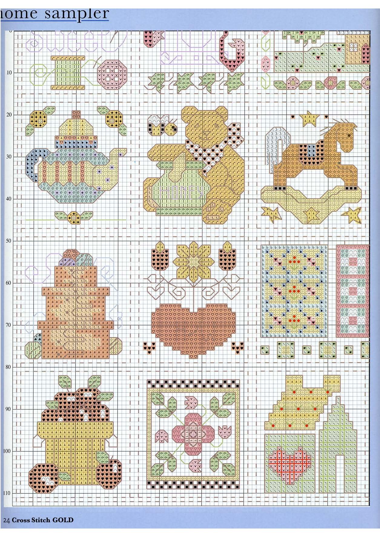 Sampler punto croce per la casa (4)