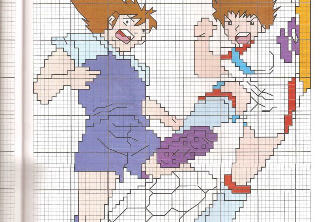 Schema punto croce Holly e Benji 1
