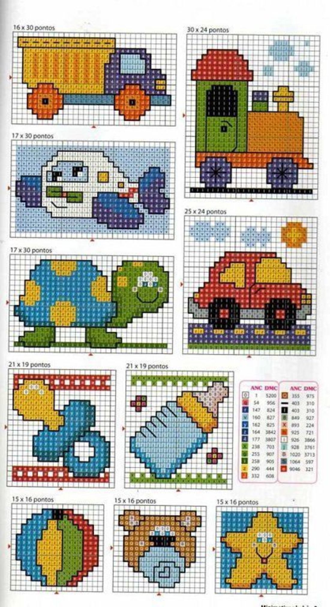 Schemi punto croce bimbi asilo 6332