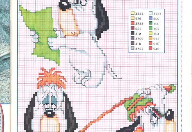 Schemi punto croce del personaggio Hanna Barbera Droopy (2)