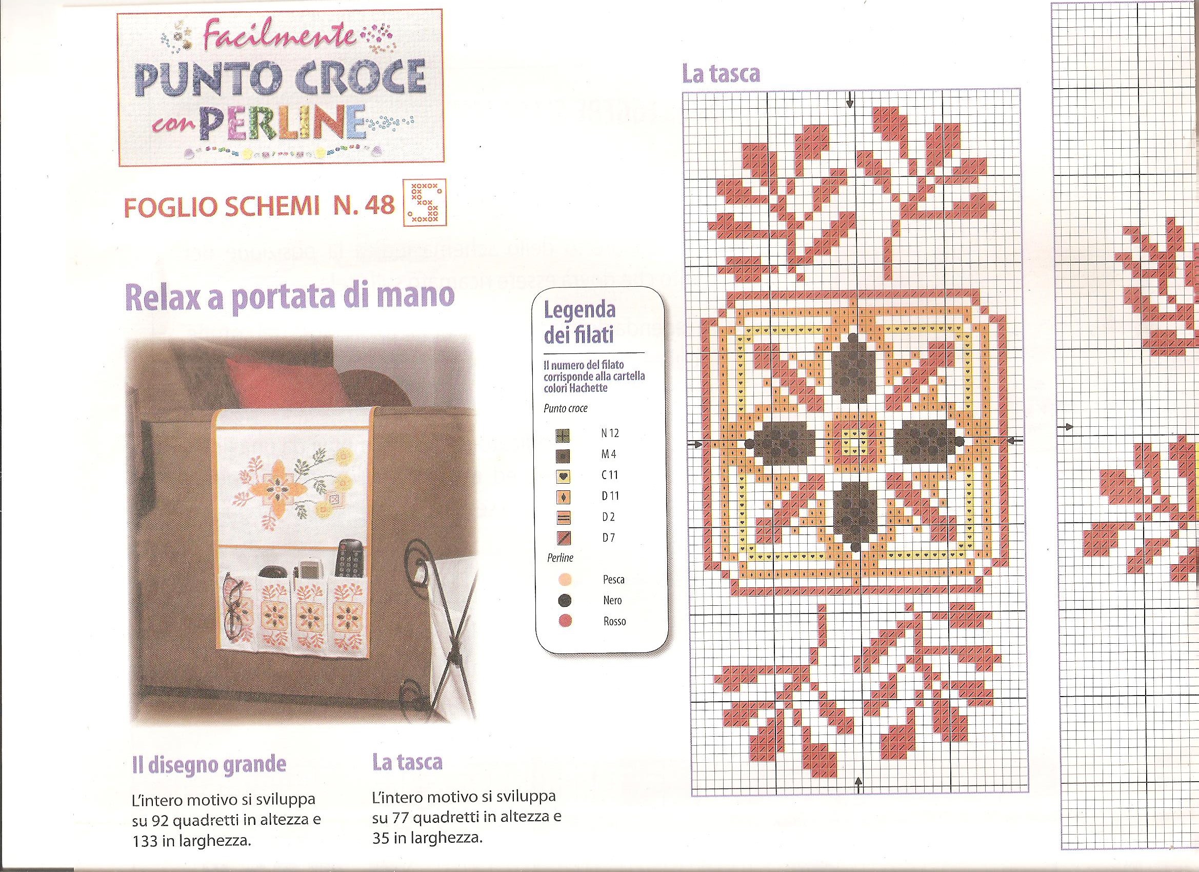 Schemi punto croce geometrici color arancio (1)