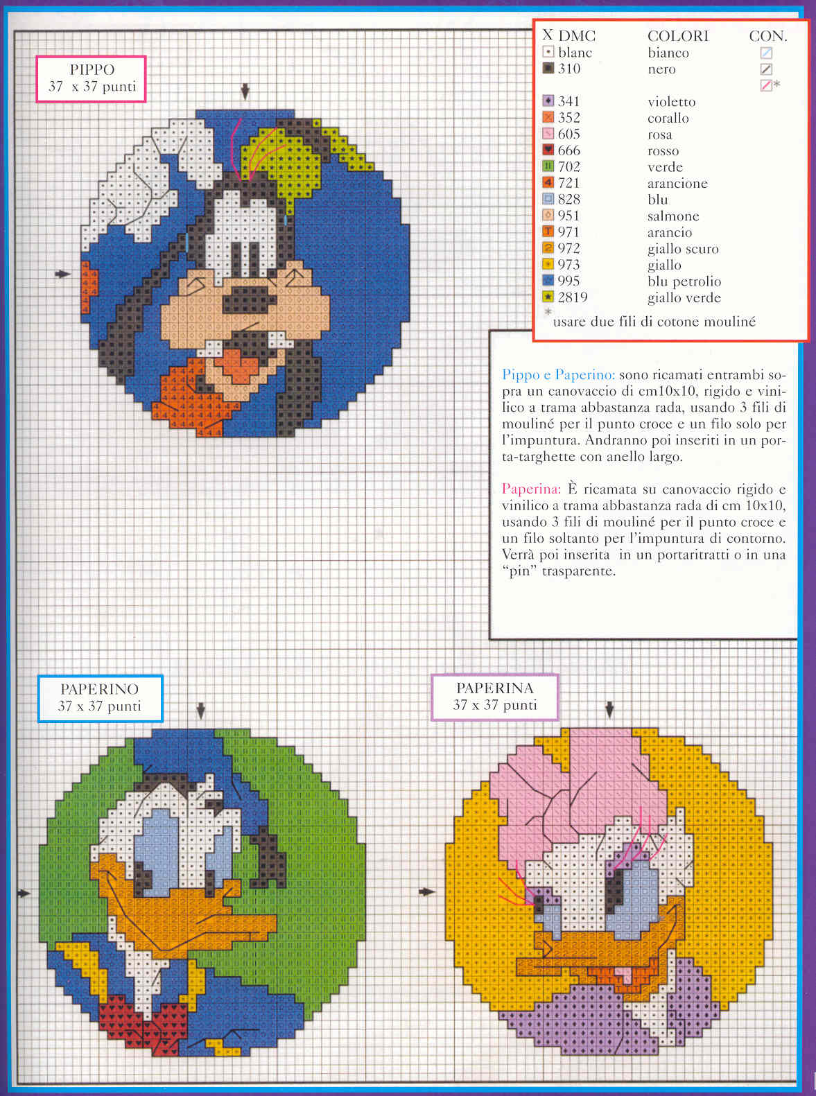 Schemi ricamo punto croce Natale Disney (10)