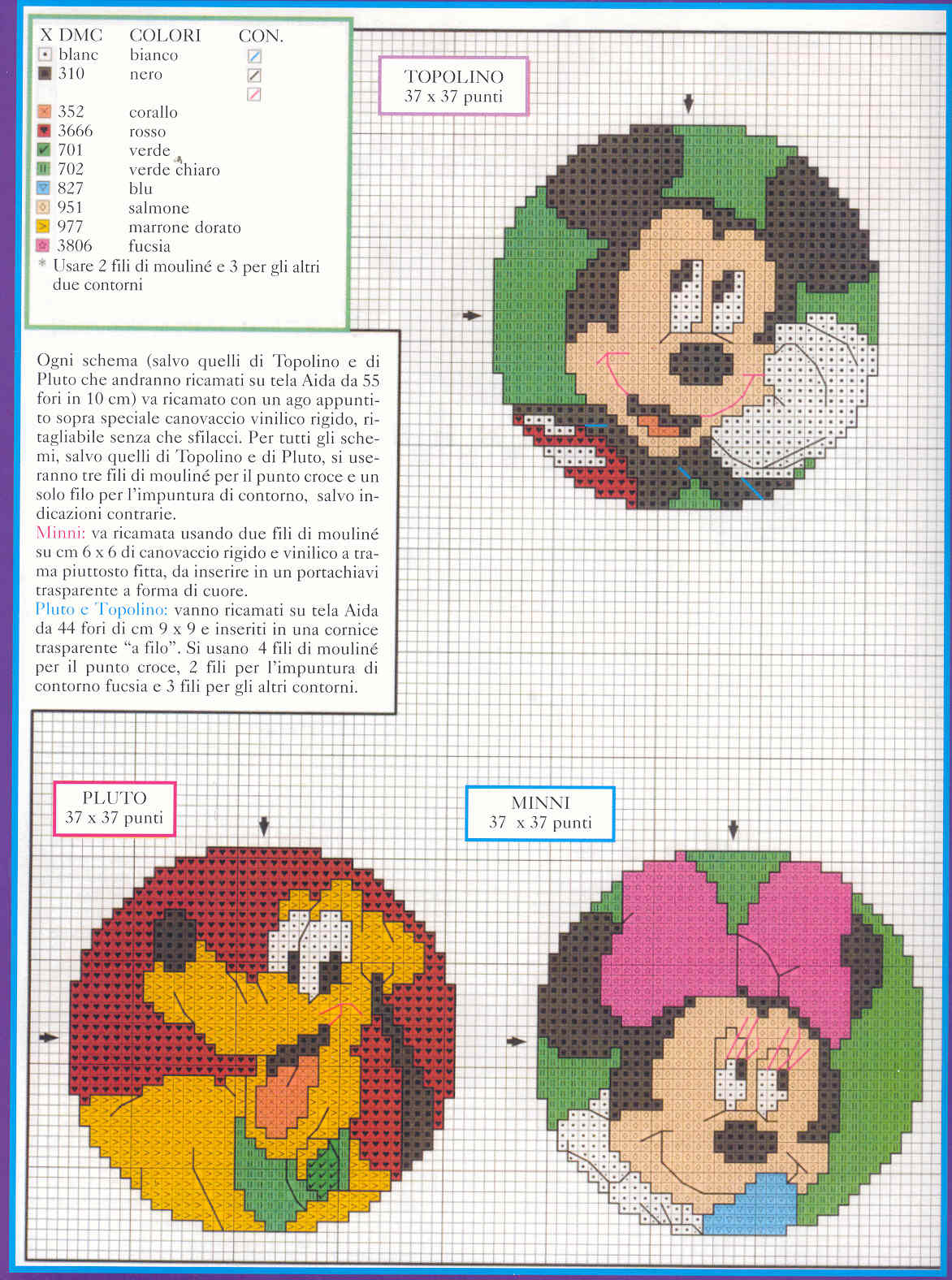 Schemi ricamo punto croce Natale Disney (9)