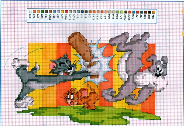 Tom Jerry e il cane punto croce