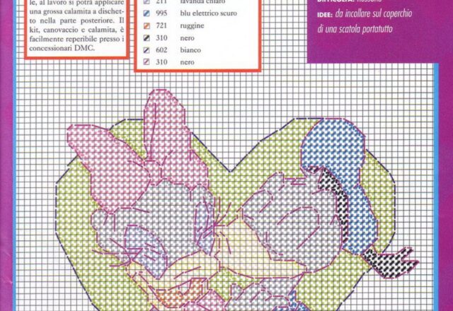 Toppe schemi punto croce con Topolino Minnie Pluto Paperino Paperina (2)