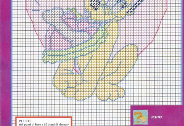 Toppe schemi punto croce con Topolino Minnie Pluto Paperino Paperina (3)