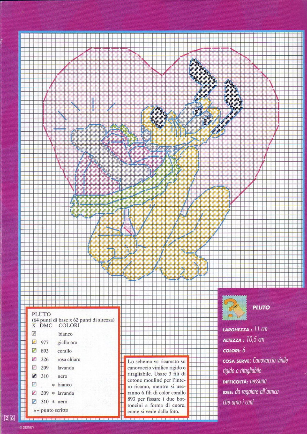Toppe schemi punto croce con Topolino Minnie Pluto Paperino Paperina (3)