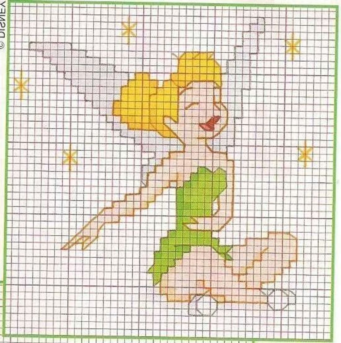 Trilli punto croce schema piccolo gratis