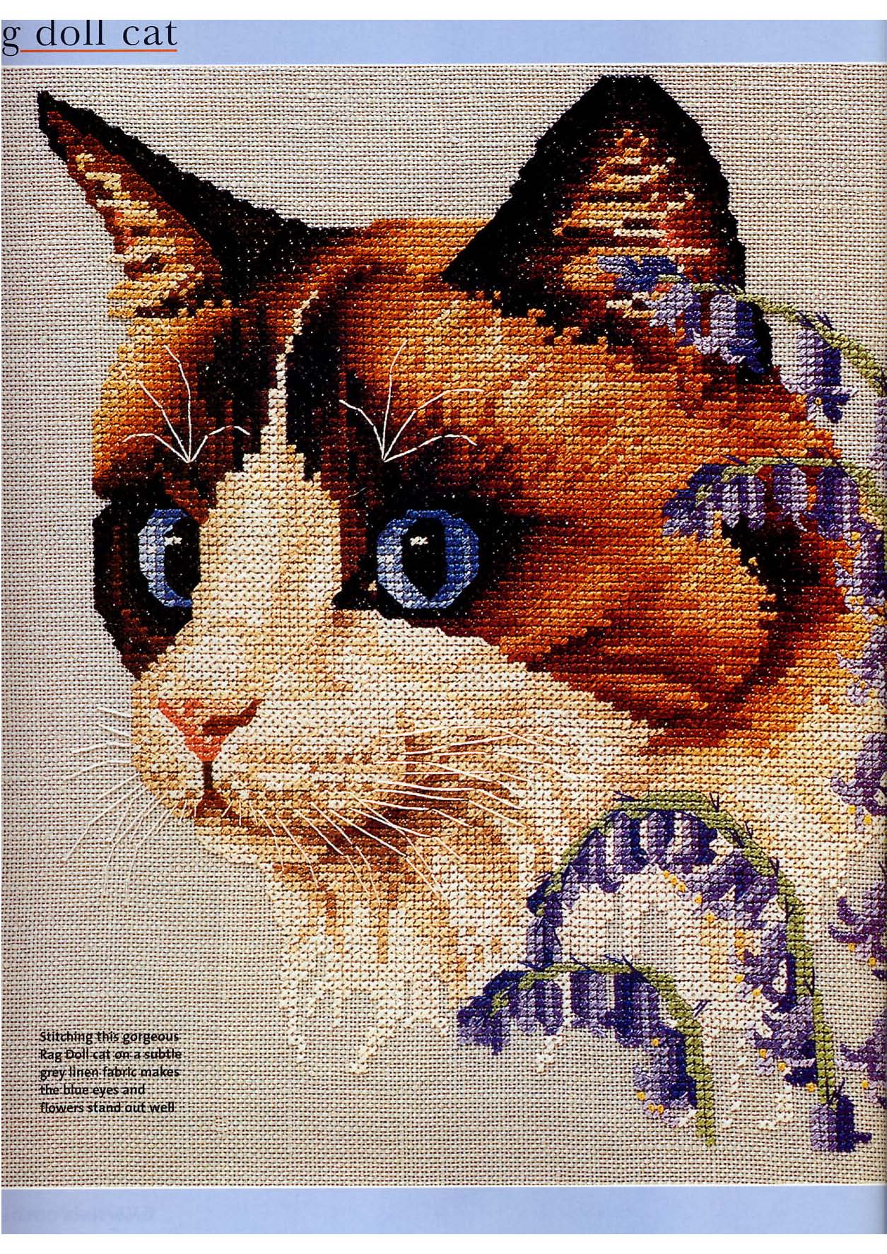 Un gatto realistico schema punto croce gratis (1)