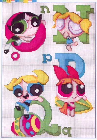 alfabeto le superchicche (The Powerpuff Girls) (4)