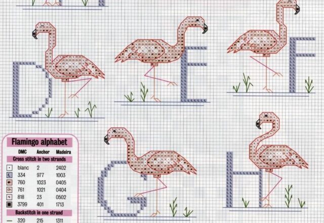 alfabeto punto croce con cicogne rosa (1)