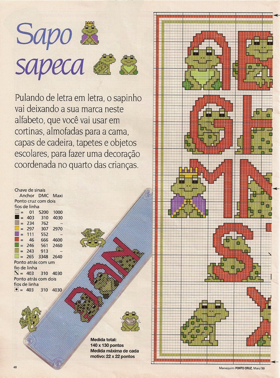 alfabeto punto croce con rane (1)